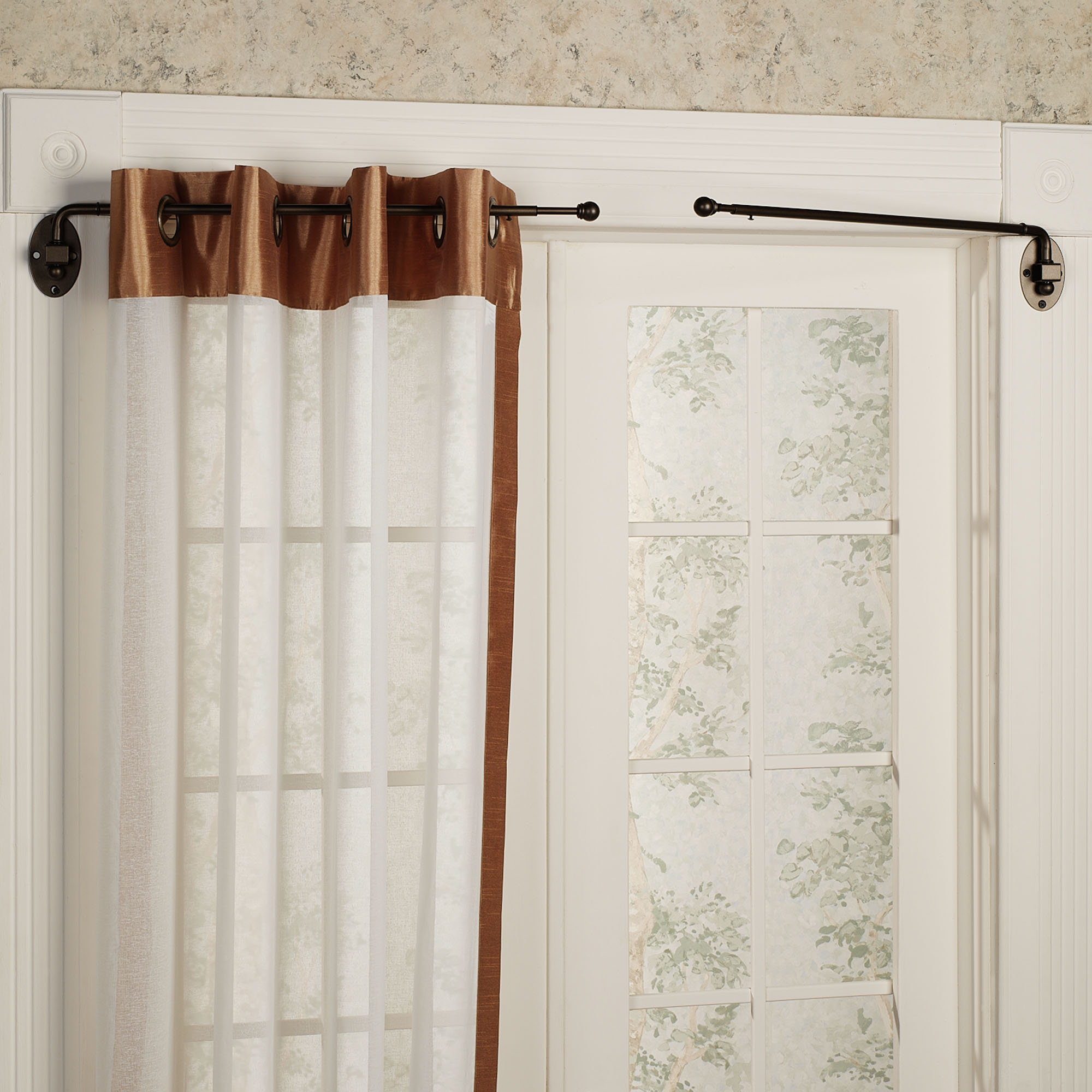 How To Make A Swing Arm Curtain Rod Decorate a Curtain Rod