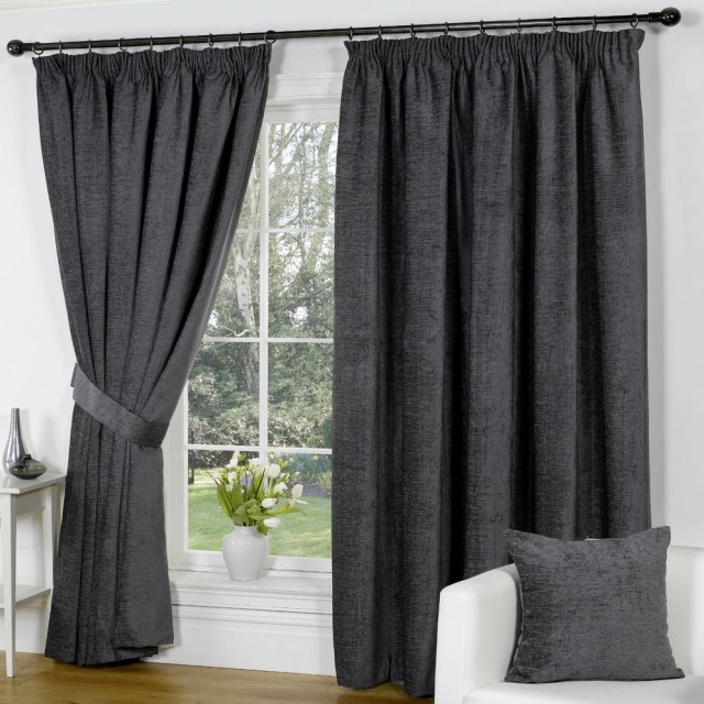 Navy Blue Blackout Curtains Large Curtain Rods