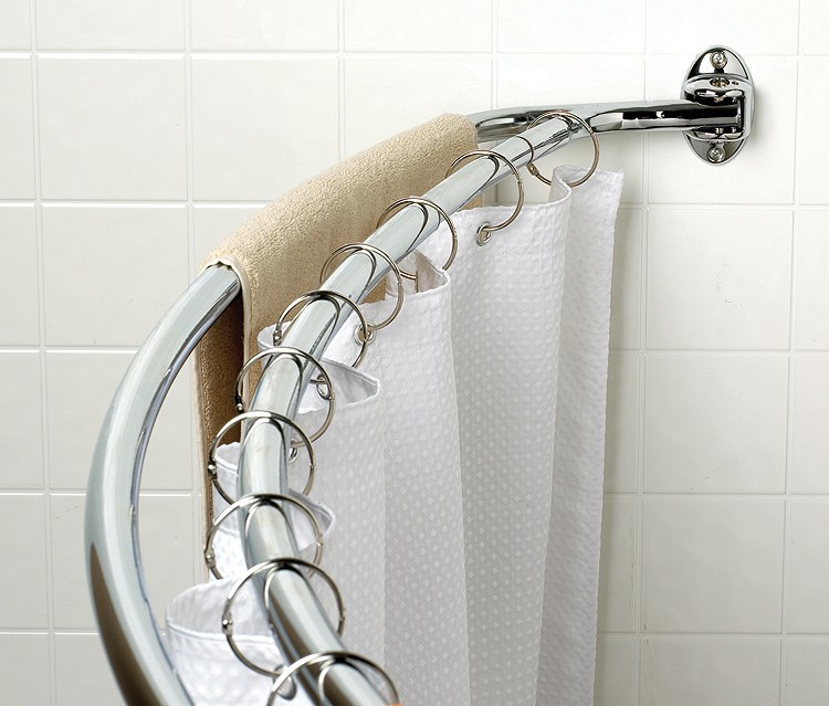 Double Shower Curtain Rods Straight Fixed Shower Curtai