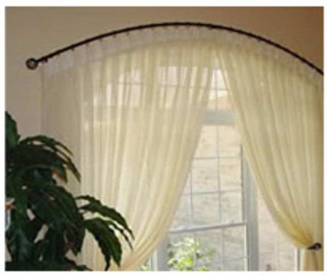 Arch Window Curtain Rod Curtain Rods for Octagon Wind